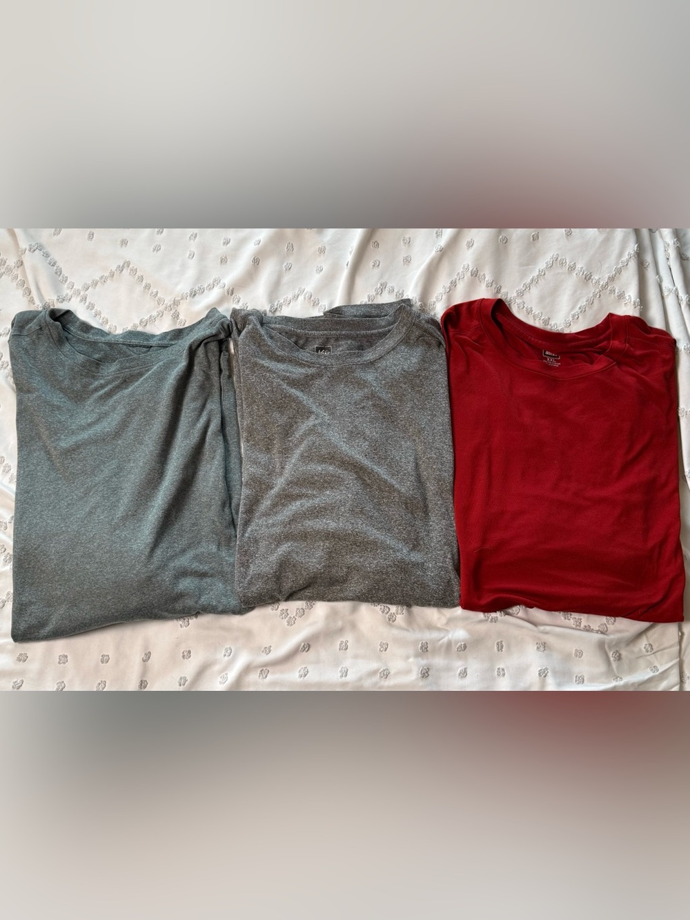 REI Men's Crewneck Sweaters - Gray & Red Pack
